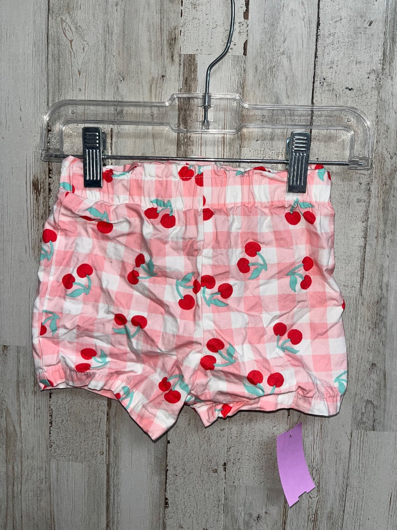 PINK KIDGETS CHERRY GINGHAM SHORTS, GIRL 24M