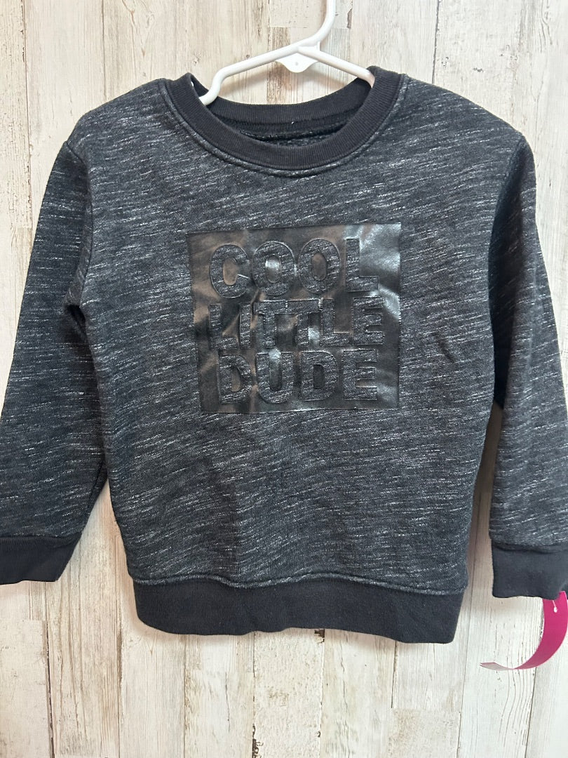 BLACK GARANIMALS COOL DUDE SWEATSHIRT, BOYS 3T