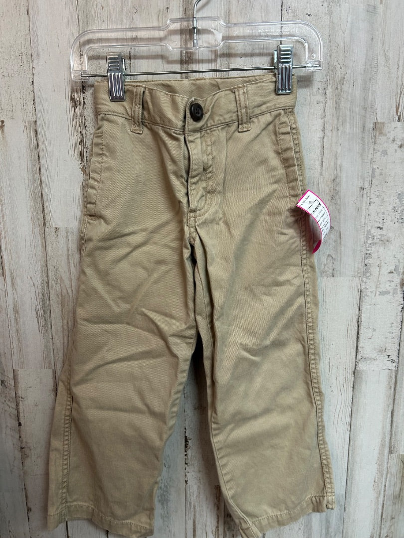 KHAKI GYMBOREE SLIM PANTS, BOYS 4