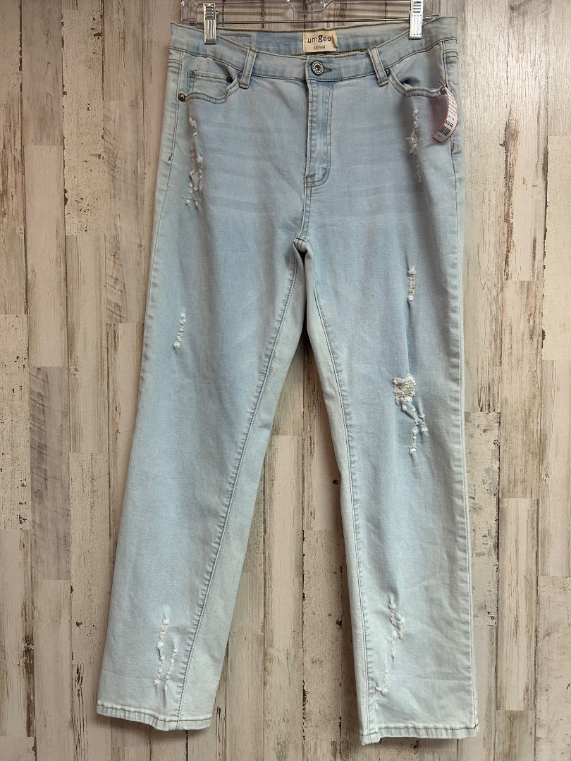 DENIM UMGEE SZ9 DISTRESS JEANS, LADIES M