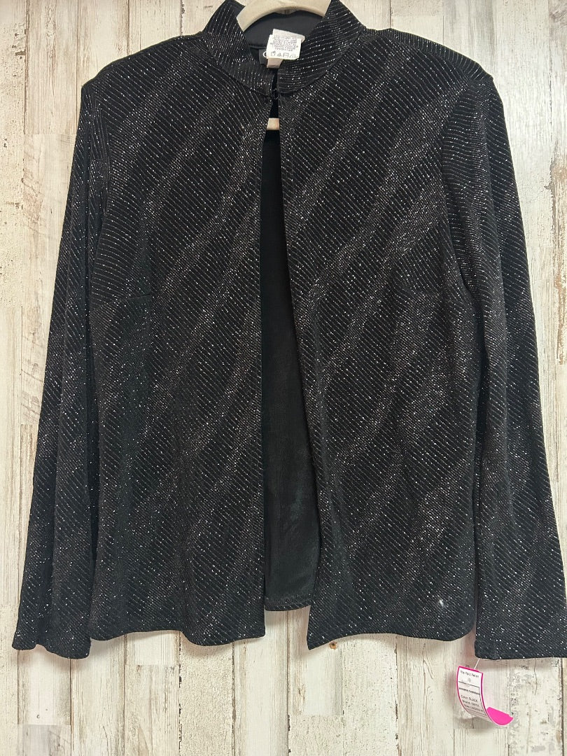 BLACK ONYX SHIMMER CARDIGAN, LADIES M