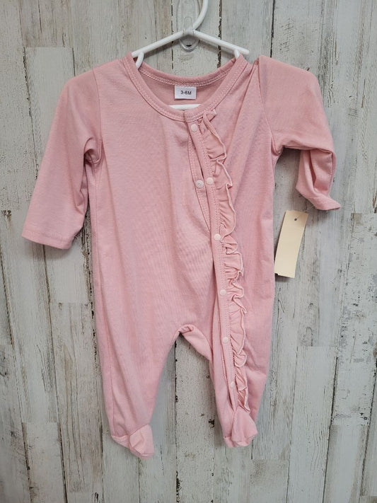 Pink None 3-6m Pink Sleeper, Girl NB-3m