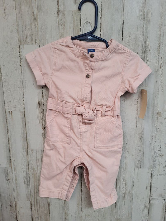 Pink Old Navy 3-6m Pink Bow Denim Rompe, Girl NB-3m