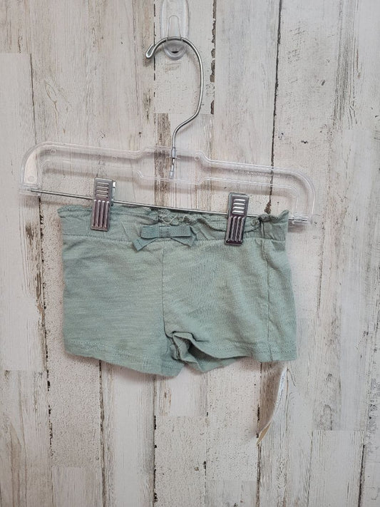 Green Carters 6m Sage Shorts, Girl 6-12m