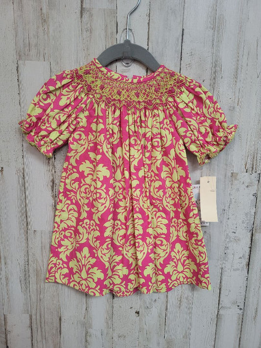 Pink Sucre NEW 9m Pink Swirl Smock, Girl 6-12m