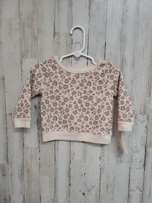 Tan Garanimals 6-9m Cheetah Sweatshirt, Girl 6-12m