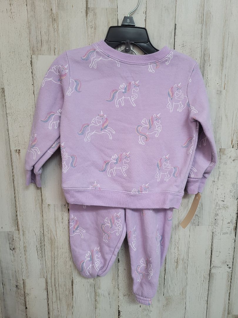 Purple Garanimals 12/18m Lilac Unicorn Set, Girl 6-12m