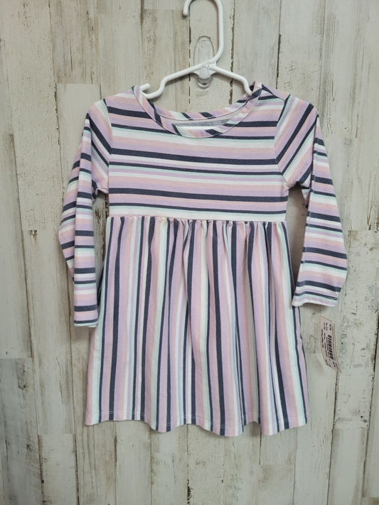 Purple Wonder Nation 2t Lilac Striped Dress, Girl 2T
