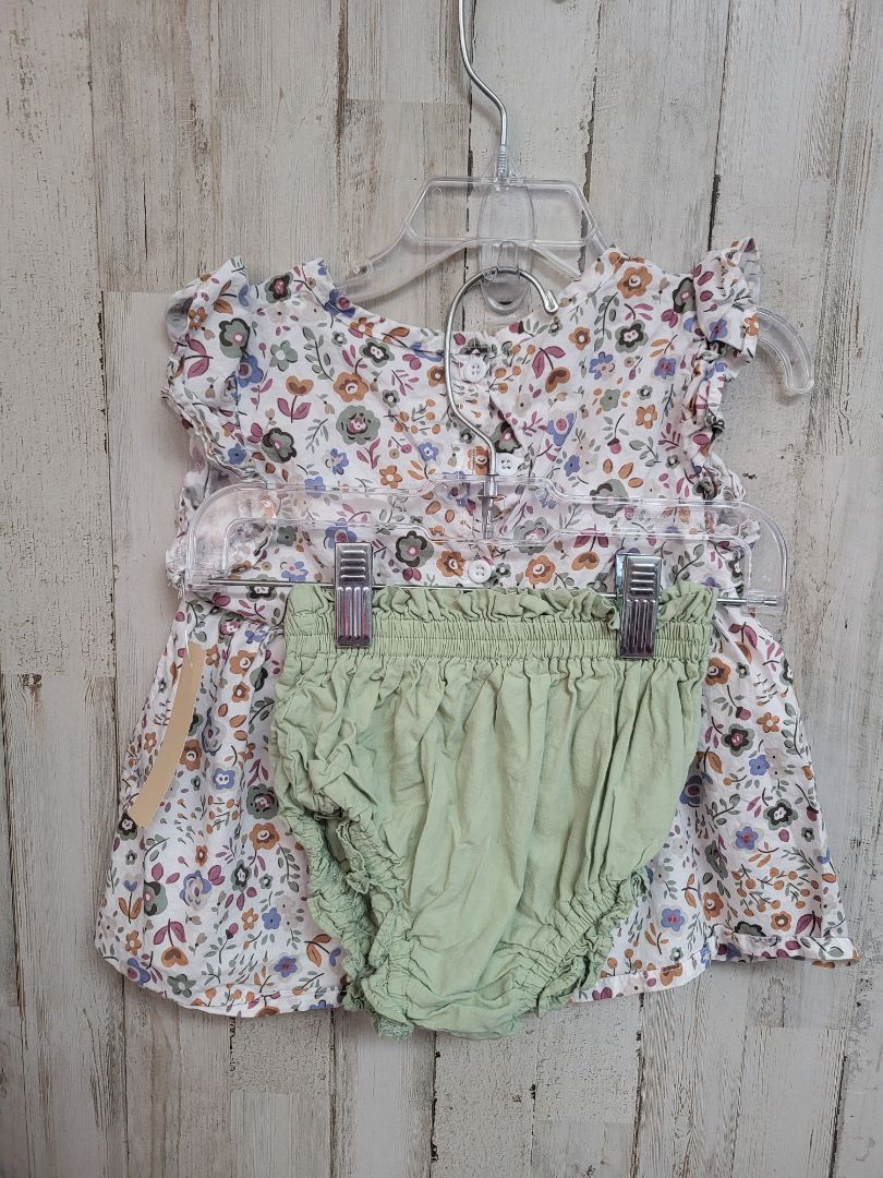 Green None 2t Sage Floral 2pc Set, Girl 2T