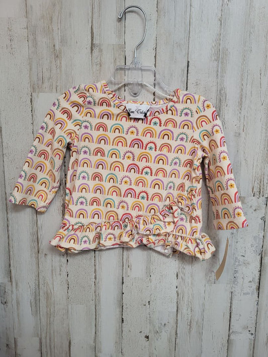 Tan Rare Editions 2t Cream Rainbow Top, Girl 2T
