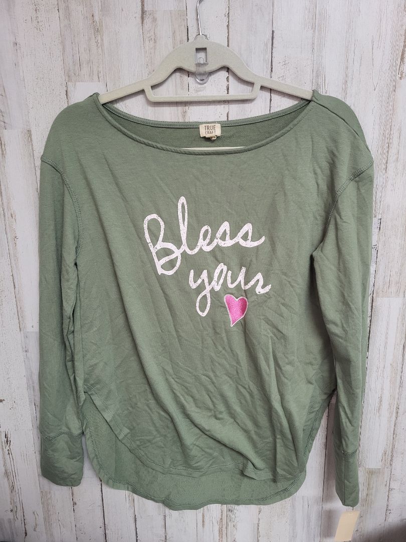 olive True Craft olive bless your heart long sleefve, Ladies S