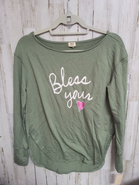 olive True Craft olive bless your heart long sleefve, Ladies S