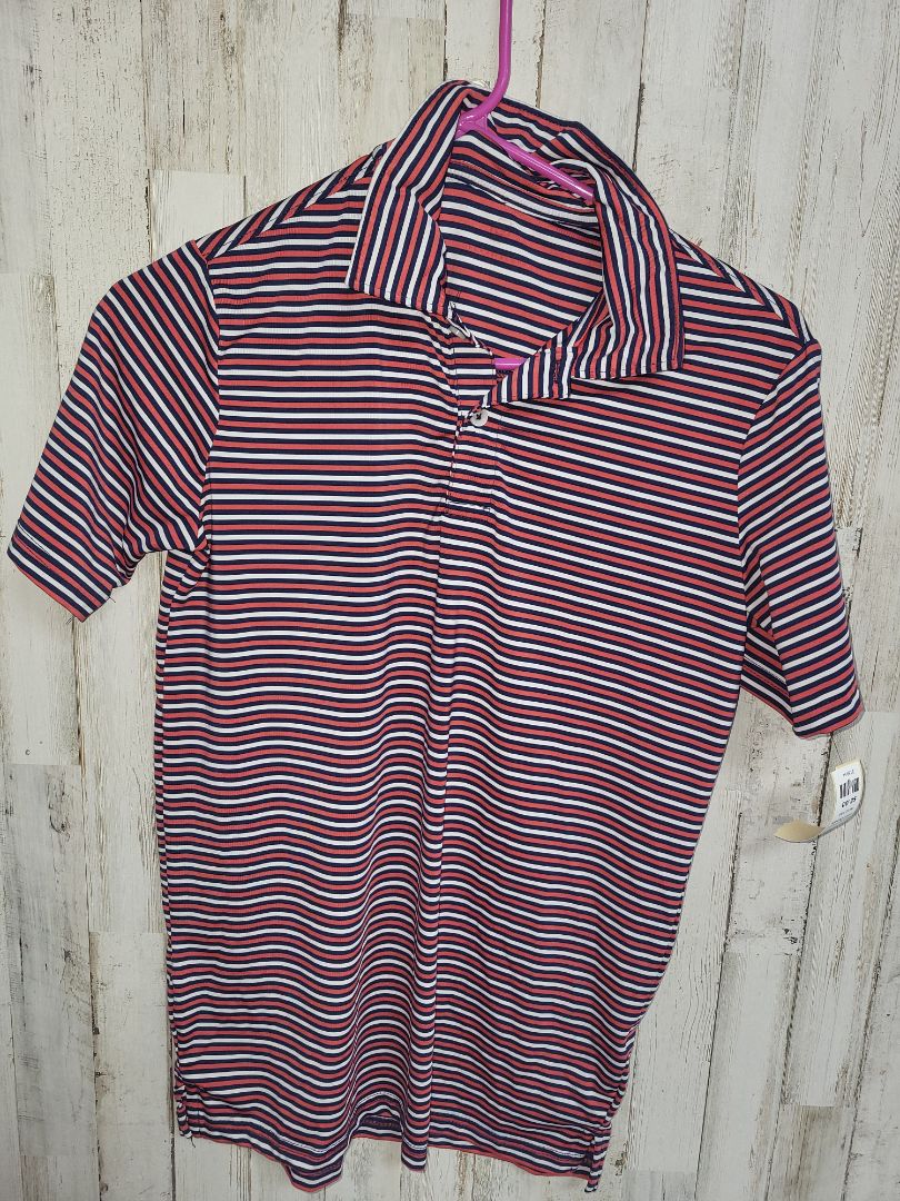 Red Class Club red stripe polo, boy 14/16
