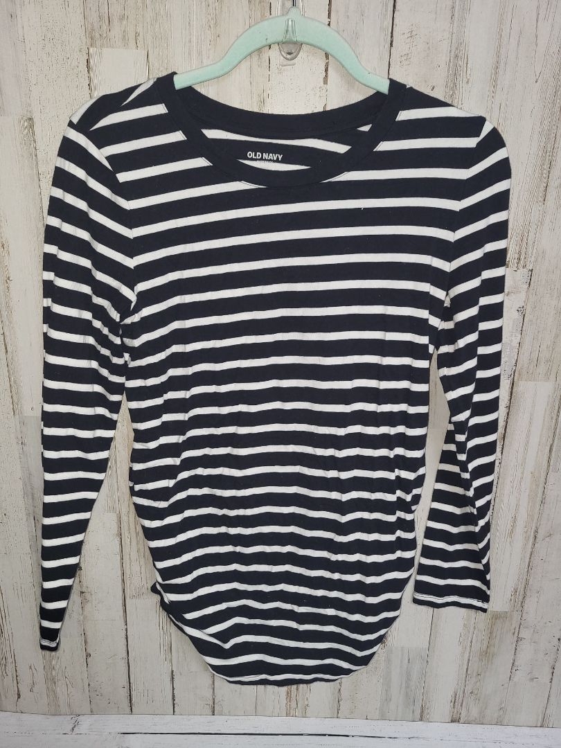Black Old Navy MED striped longsleeve tee, Maternity