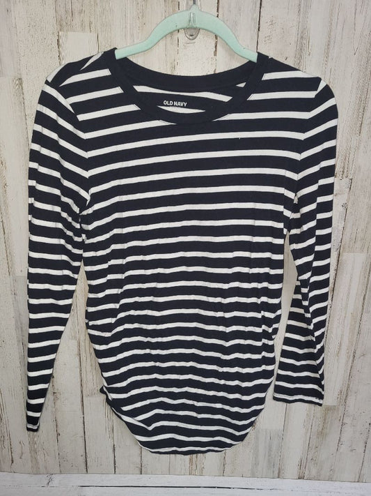 Black Old Navy MED striped longsleeve tee, Maternity