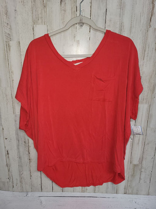 Red Entro v pocket blouse, Ladies L
