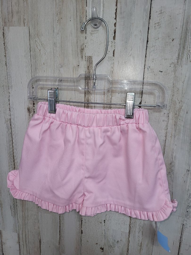 pink Little English ruffle shorts, Girl 4T