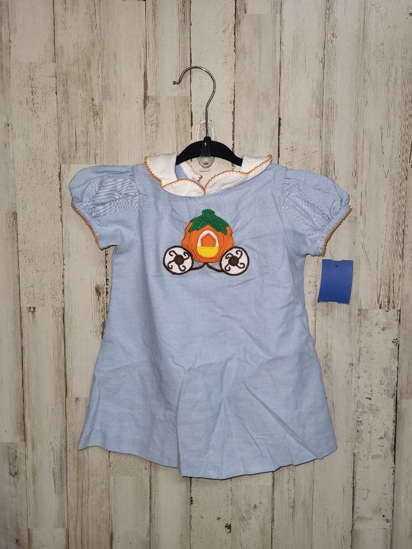 Blue Mondays child pumpkin carriage dress, Girl 12m
