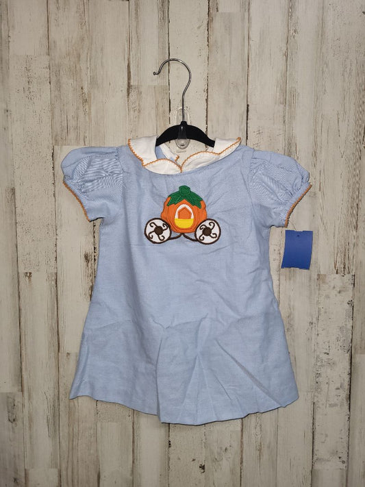 Blue Mondays child pumpkin carriage dress, Girl 12m