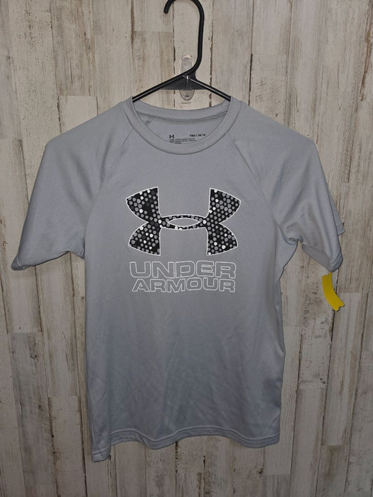 Grey Under armour Logo drifit tee, Boys 10/12