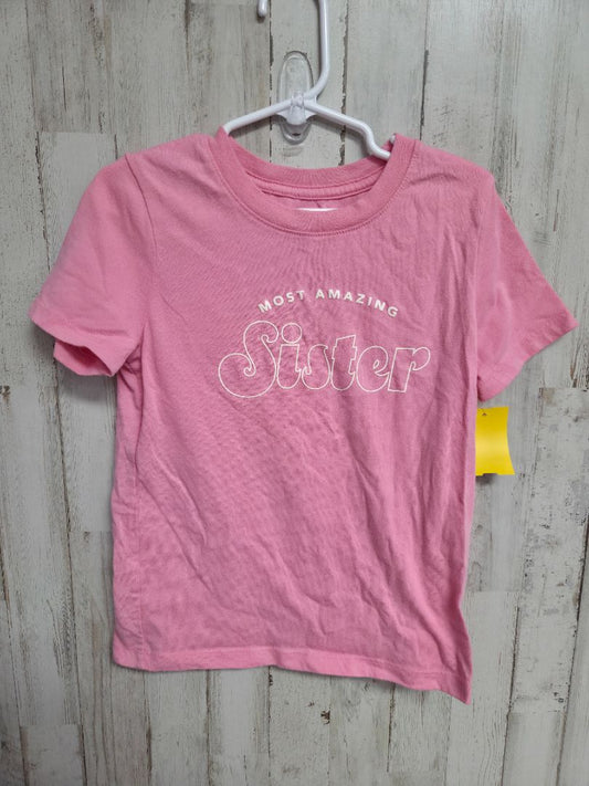 Pink Cat and Jack Amazing sister tee, Girls 5T