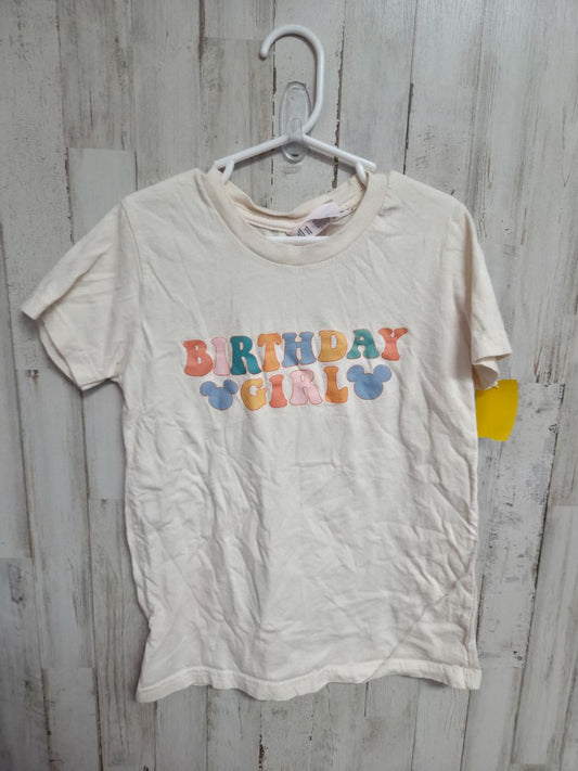 Off white Bella Canvas Birthday girl tee, Girl 6/8