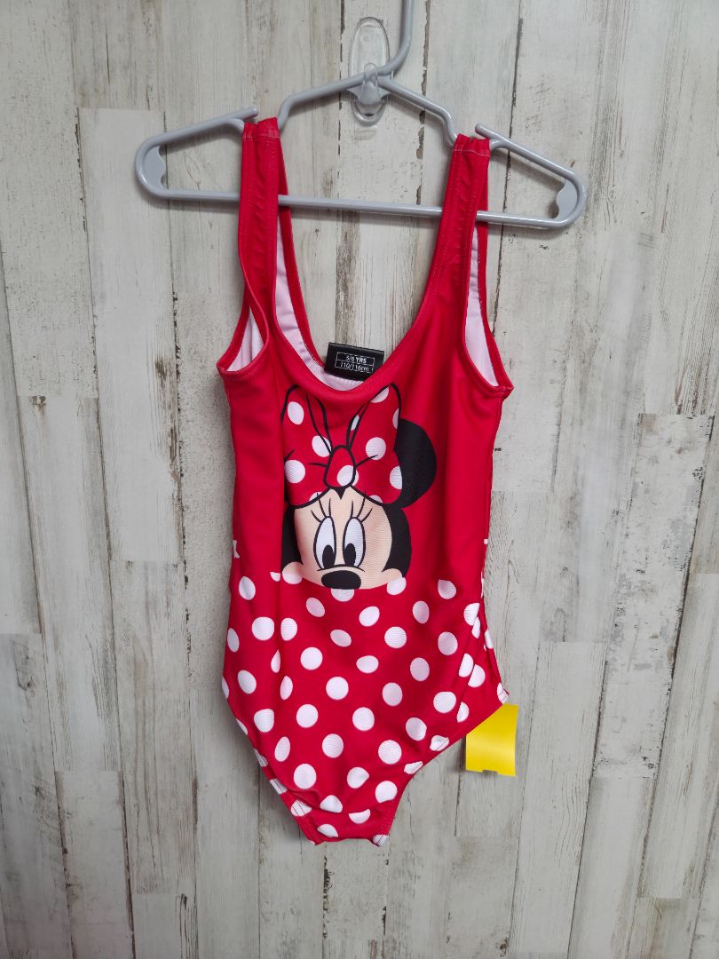 Red Disney Minnie mouse bathing suit, GIRL 5/6