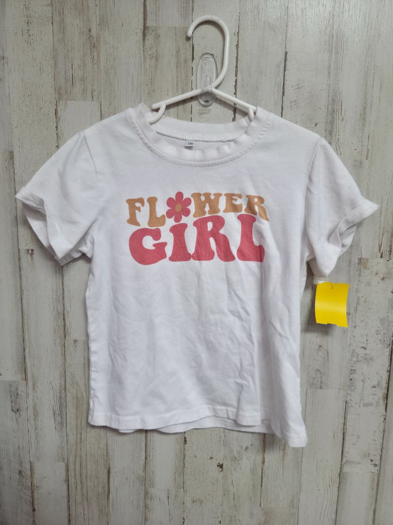 White No brand Flower girl tee, GIRL 6/7