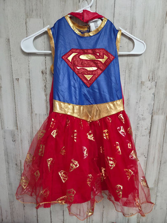 Blue Rubies Superwoman costume w/ cape, Girl 3/4