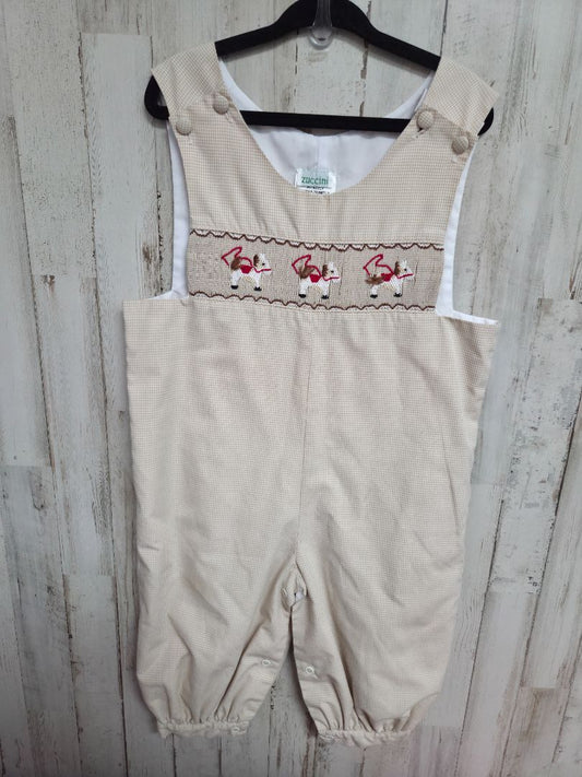 TAN zuccini horse smock jumper, boy 24m