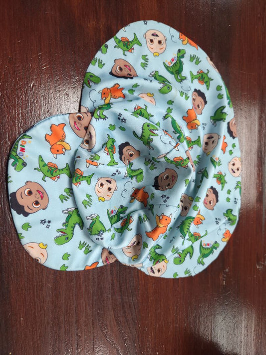 blue cocomelon character swim hat