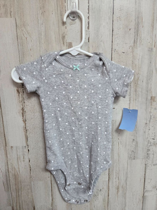 grey Simple joy Polka dot onesie, Girl 3-6M