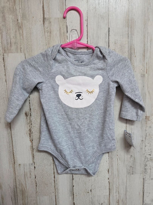 grey Cat and jack bear onesie, Girl 3-6M