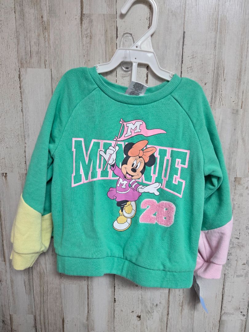 Green Disney Jr Minnie 2pc set, Girl 3T
