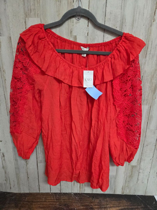 Red Cato NEW lace top, Ladies M