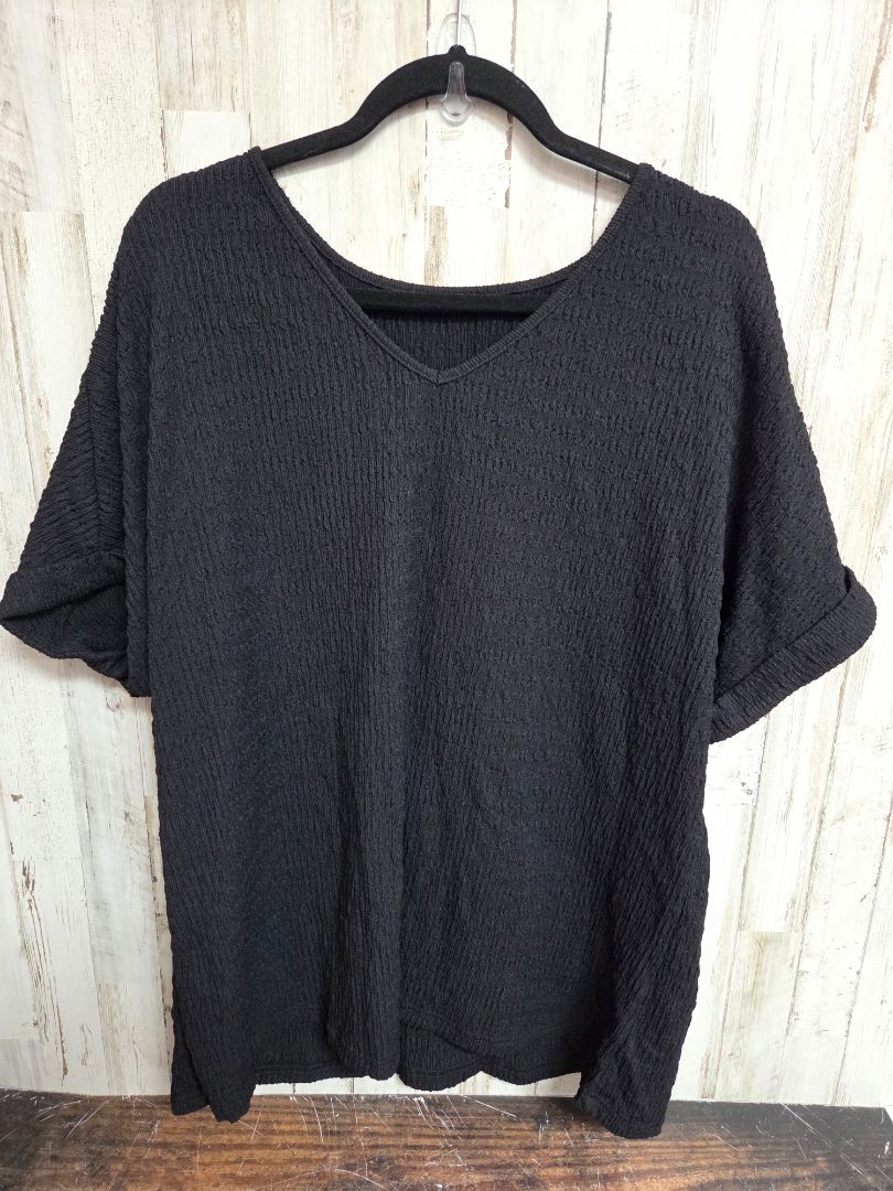 black Shein Textured blouse, Ladies L