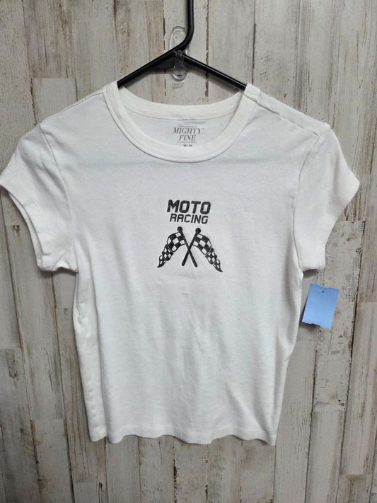 white Might fine Moto racing tee, Ladies M