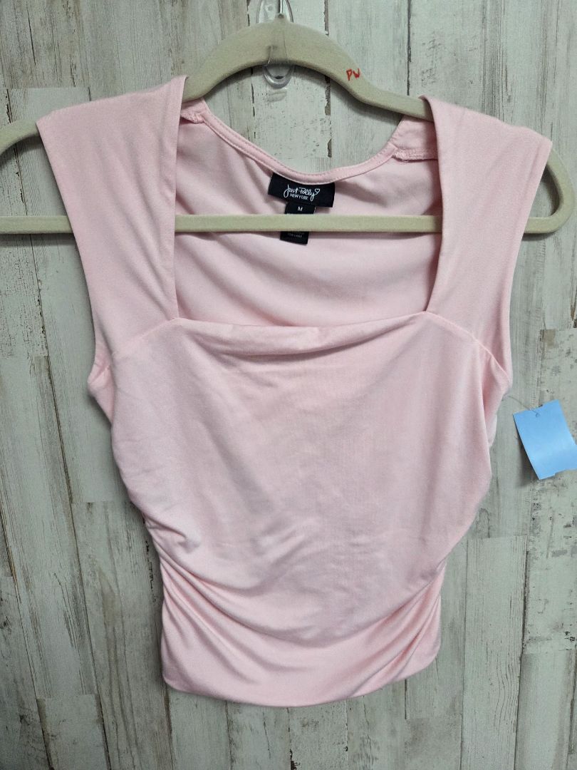 pink Just polly Square neck top, Ladies M