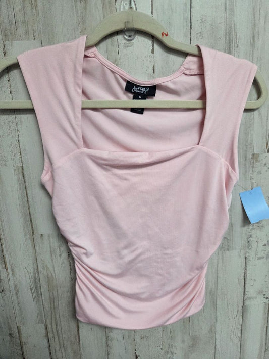 pink Just polly Square neck top, Ladies M