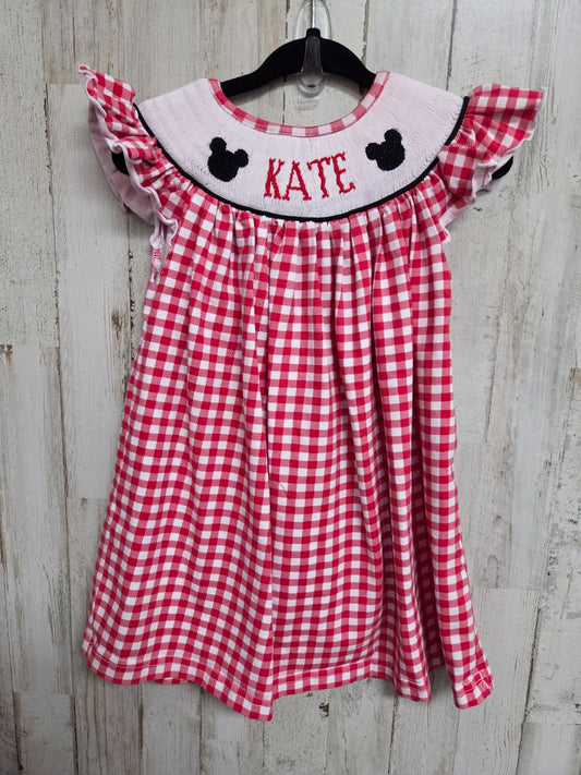 RED MK CLOTHING SMOCKED KATE DRESS, GIRL 12M