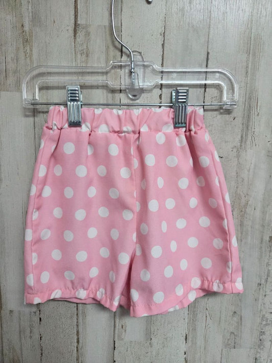 PINK SHEIN POLKADOT SHORTS, GIRL 2T