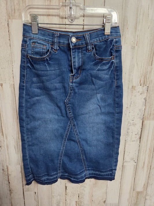 BLUE ROCKIDS STRETCHY JEAN SKIRT, GIRL 8/10