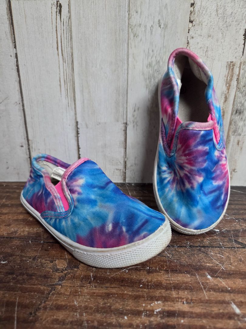 BLUE/PINK  TIE DYE SHOES, SHOES 6