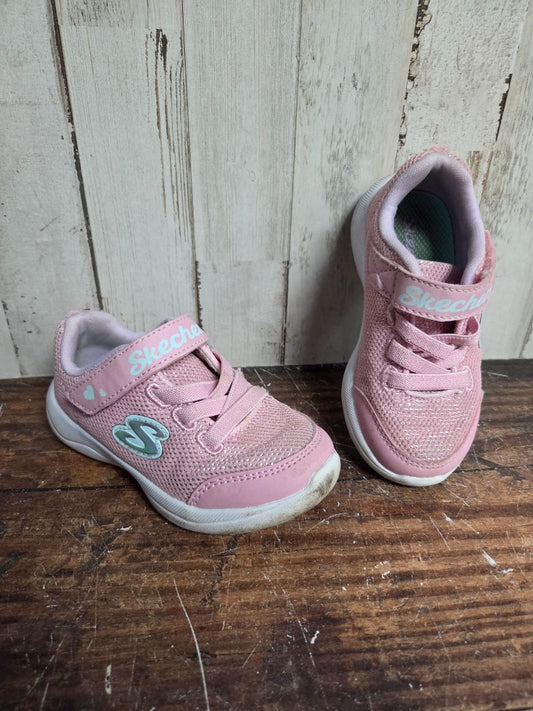 PINK SKECHERS SPARKLE TENNIS SHOES, SHOES 7