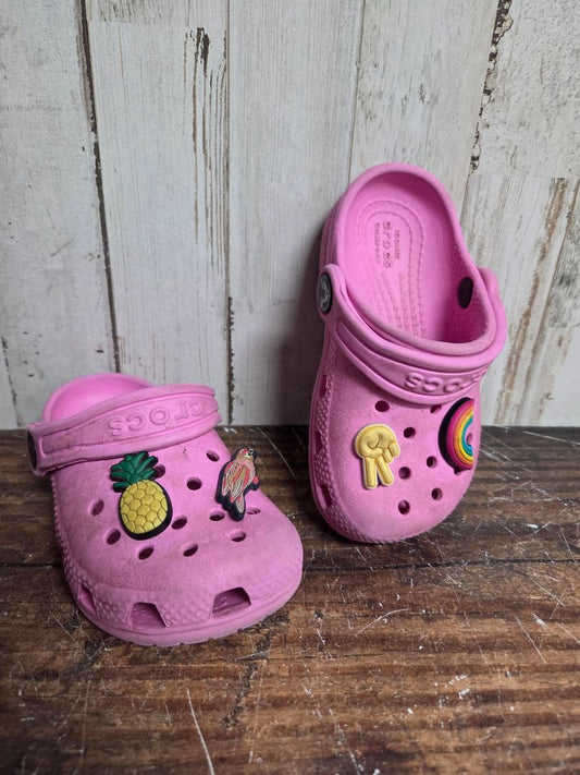 PINK CROCS RUBBER SHOES, SHOES 7