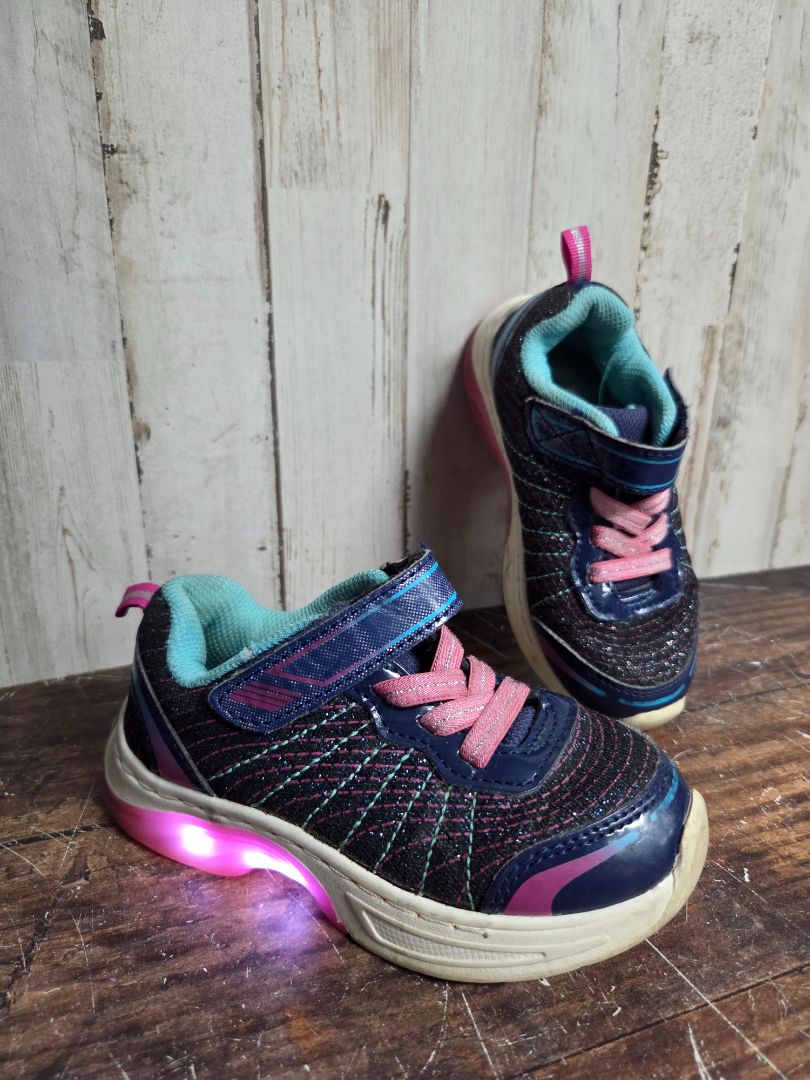 NAVY ATHLETIC WORKS GLITTER LIGHT UP SHOES, SHOES 9