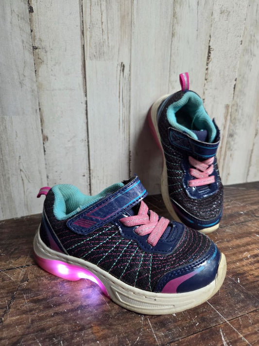 NAVY ATHLETIC WORKS GLITTER LIGHT UP SHOES, SHOES 9