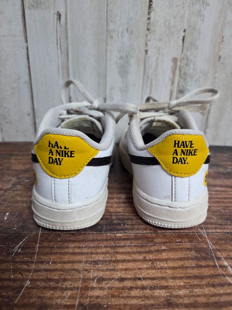 WHITE NIKE LOGO SNEAKERS, SHOES 13