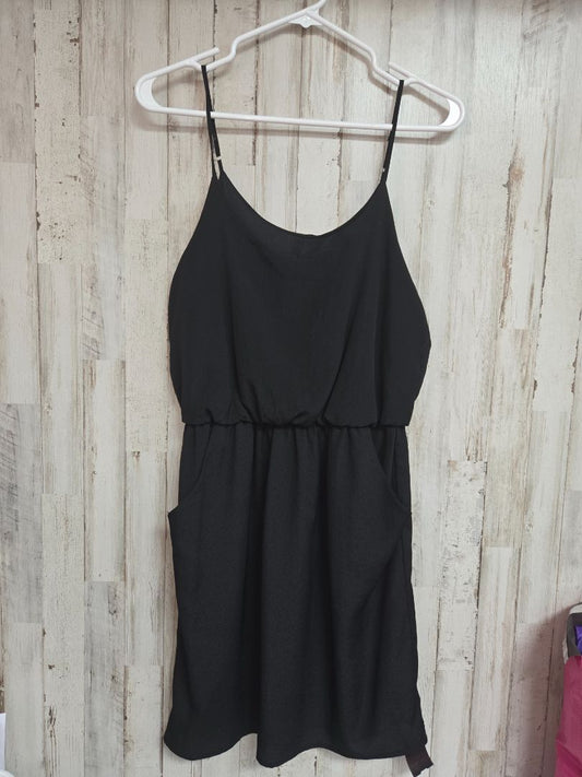 BLACK LUSH SHEER TANK DRESS, LADIES M