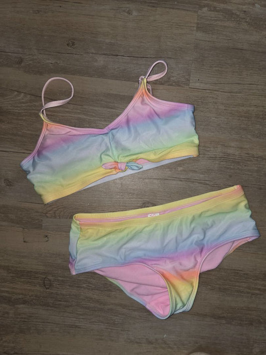 NEON JUSTICE OMBRE 2PC BIKINI, GIRL 12/14